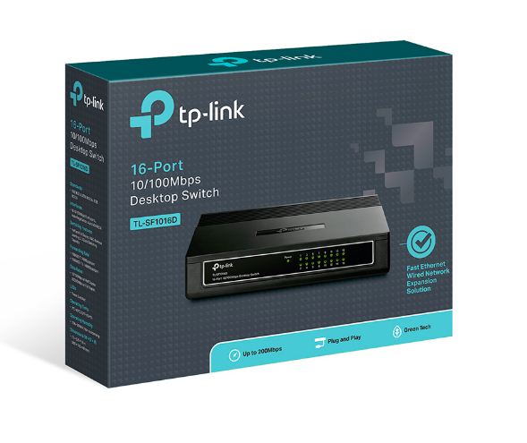 TP-Link TL-SF1016D - 16-Port 10/100Mbps Desktop Switch