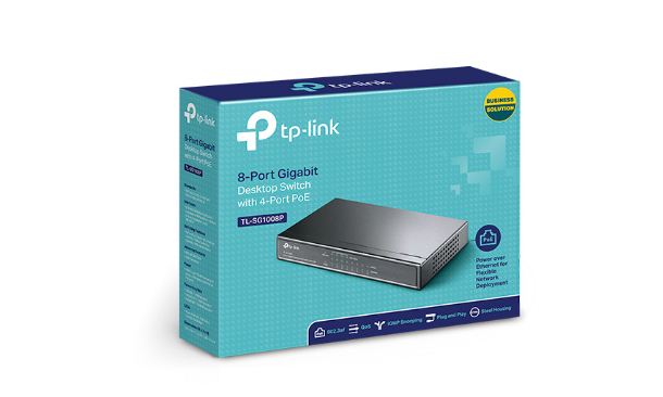 TP-Link TL-SG1008P 8-Ports Gigabit Desktop Switch With 4-Port PoE