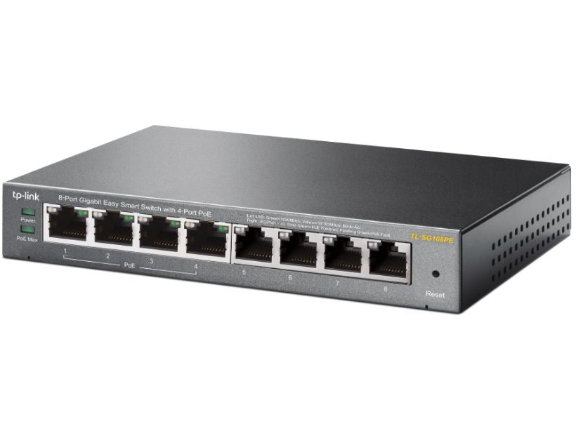 TP-Link SG108PE 8-Port Gigabit Easy Smart Switch