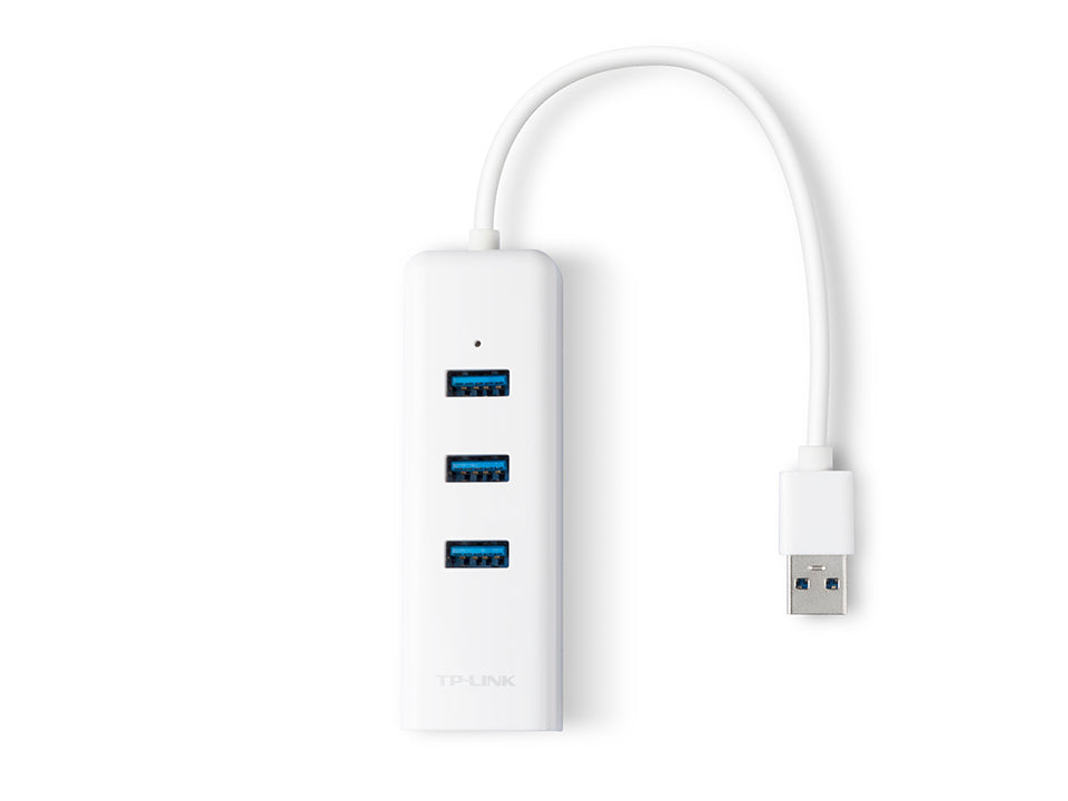 TP-Link UE330 USB 3.0 3-Port Hub &amp; Gigabit Ethernet Adapter 2 in 1 USB Adapter