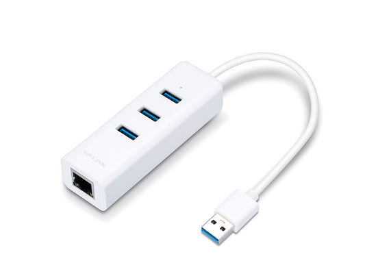 Buy TP-Link UE330 USB 3.0 3-Port Hub &amp; Gigabit Ethernet Adapter 2 in 1 USB Adapter from Vmart in Pakistan