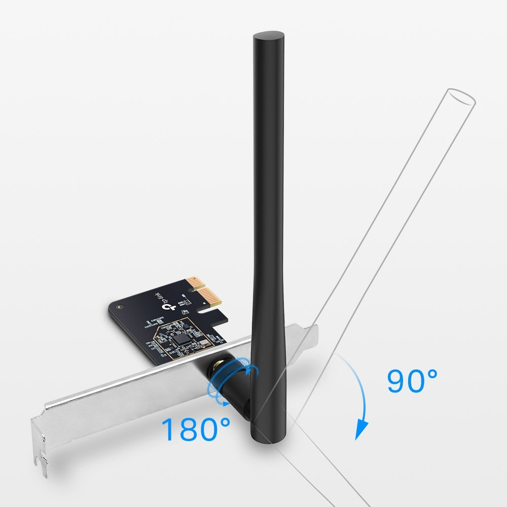 Buy TP-Link Archer T2E AC600 Wireless Dual Band PCI Express Adapter from Vmart in Pakistan