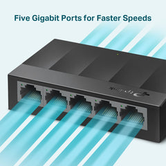 Buy TP-Link LS1005G 5-Port 10/100/1000Mbps Desktop Switch from Vmart in Pakistan