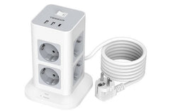 Tessan TPS03-DE-C 8AC Outlets Power Strip 2m