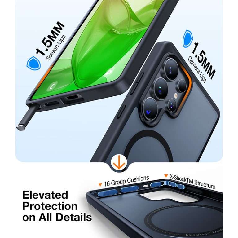 Buy Torras Guardian Magnetic (MagSafe Compatible) Series Phone Case for Samsung Galaxy S25 Ultra Vmart in Pakistan