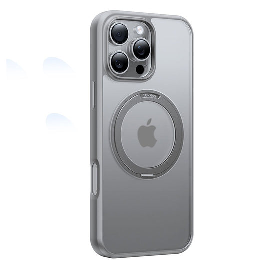 Buy Torras Ostand Pro Series MagSafe Compatible Case for iPhone 16 Pro Max Titanium Grey from Vmart in Pakistan