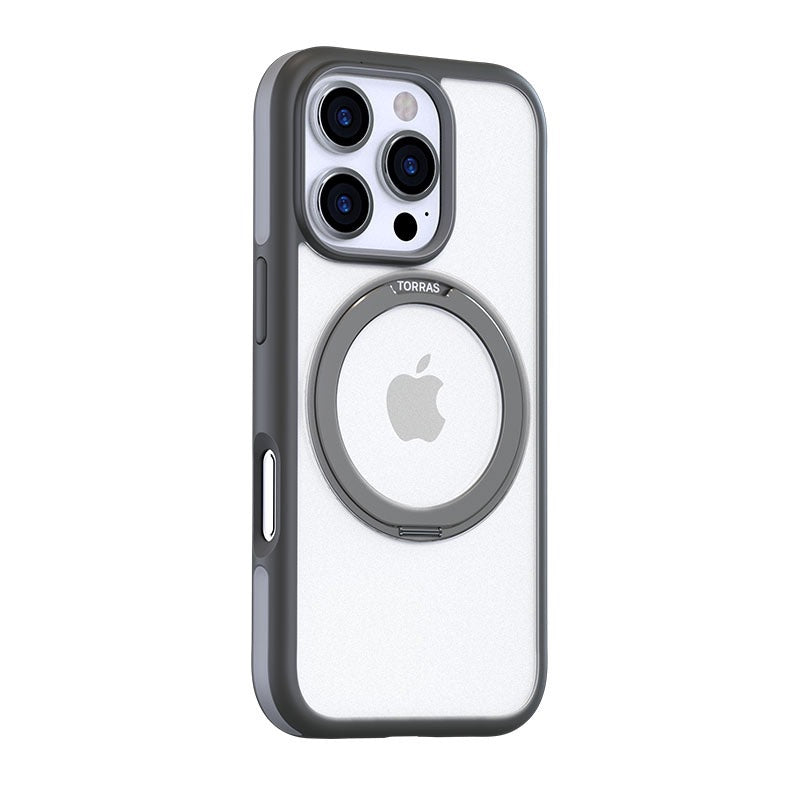 Buy Torras Ostand R Fusion Series MagSafe Compatible Case for iPhone 16 Pro Titanium Grey from Vmart in Pakistan