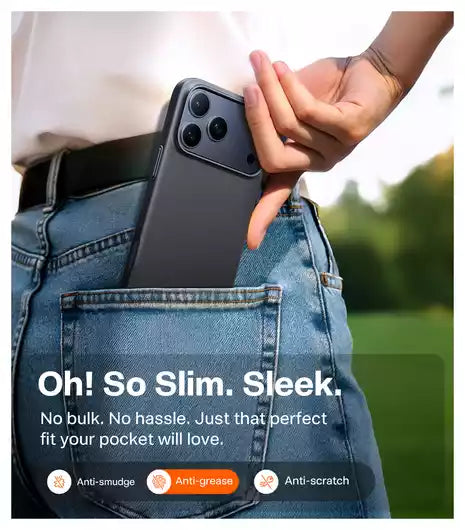 Buy Torras Slim Fit Series Case for iPhone 17 Pro Max Black Vmart in Pakistan