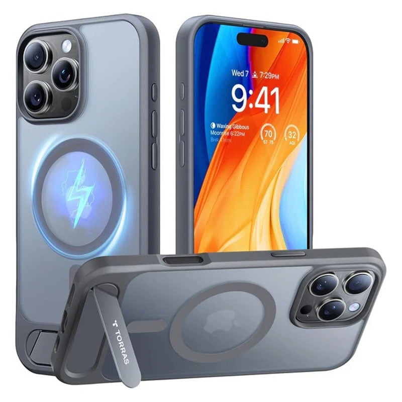 Buy Torras UPRO Pstand Series Magsafe Compatible Phone Case for iPhone 16 Pro Max from Vmart in Pakistan