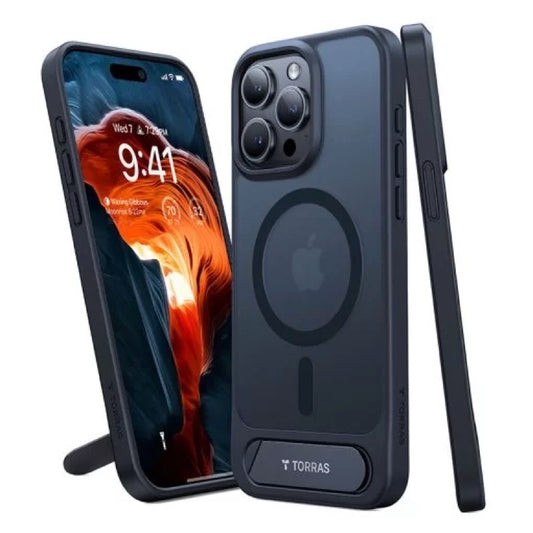 Buy Torras UPro Pstand Series Magsafe Compatible Phone Case for iPhone 15 Pro Max Black from Vmart in Pakistan