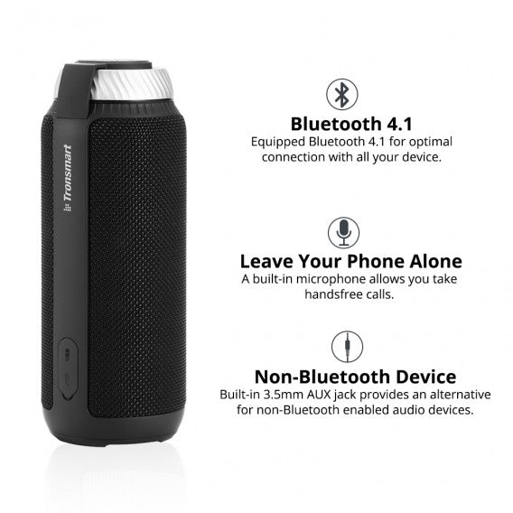 Tronsmart Element T6 25W Portable Bluetooth Speaker - Black