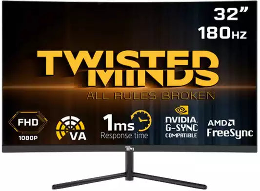 Twisted Minds 32" HDR (R1500) FHD 180Hz VA 1ms HDMI 2.0 Gaming Monitor