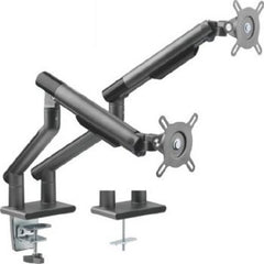 Twisted Minds Dual Monitors Premium Slim Aluminum Spring-Assisted Monitor Arms - Gray