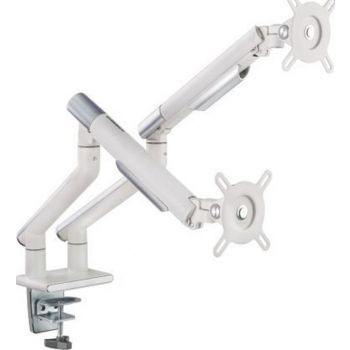Buy Twisted Minds Dual Monitors Premium Slim Aluminum Spring-Assisted Monitor Arms - White from Vmart in Pakistan