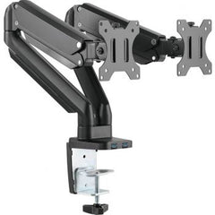 Twisted Minds Premium Dual Monitor Aluminum Gas Spring Pole Mounted Monitor Arm