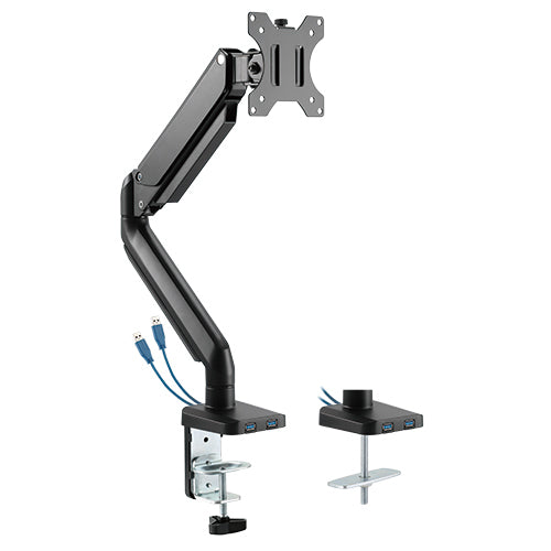 Twisted Mind Premium Single Monitor Mount, Aluminum Gas Spring Monitor Arm