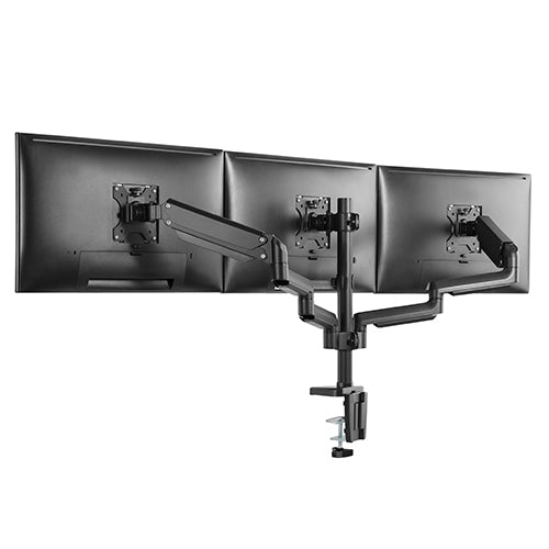 Twisted Minds Premium Triple Monitors Aluminum Pole Mounted Gas Spring Monitor Arm