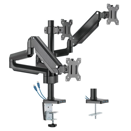 Buy Twisted Minds Premium Triple Monitors Aluminum Pole Mounted Gas Spring Monitor Arm from Vmart in Pakistan