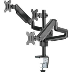 Twisted Minds PremiumTriple Monitors Aluminum Pole Mounted Gas Spring Monitor Arm With USB Port