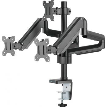 Twisted Minds PremiumTriple Monitors Aluminum Pole Mounted Gas Spring Monitor Arm With USB Port