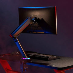 Twisted Minds Single Monitor Spring-Assisted PRO Gaming Monitor Arm With USB - RGB