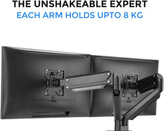 Buy Twisted Minds Premium Dual Monitor Aluminum Gas Spring Pole Mounted Monitor Arm from Vmart in Pakistan