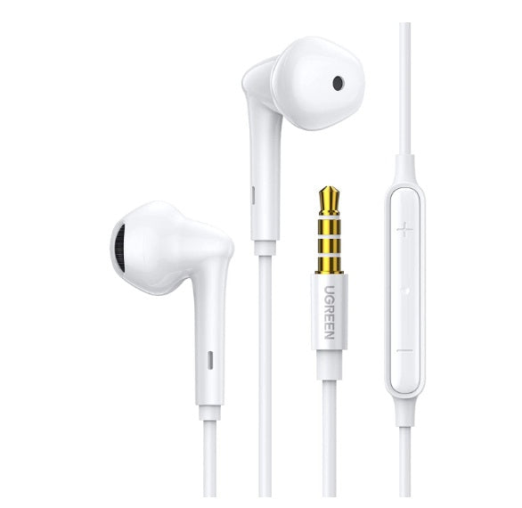 Ugreen 60692 HiTune 3.5mm Wired Earphones - White