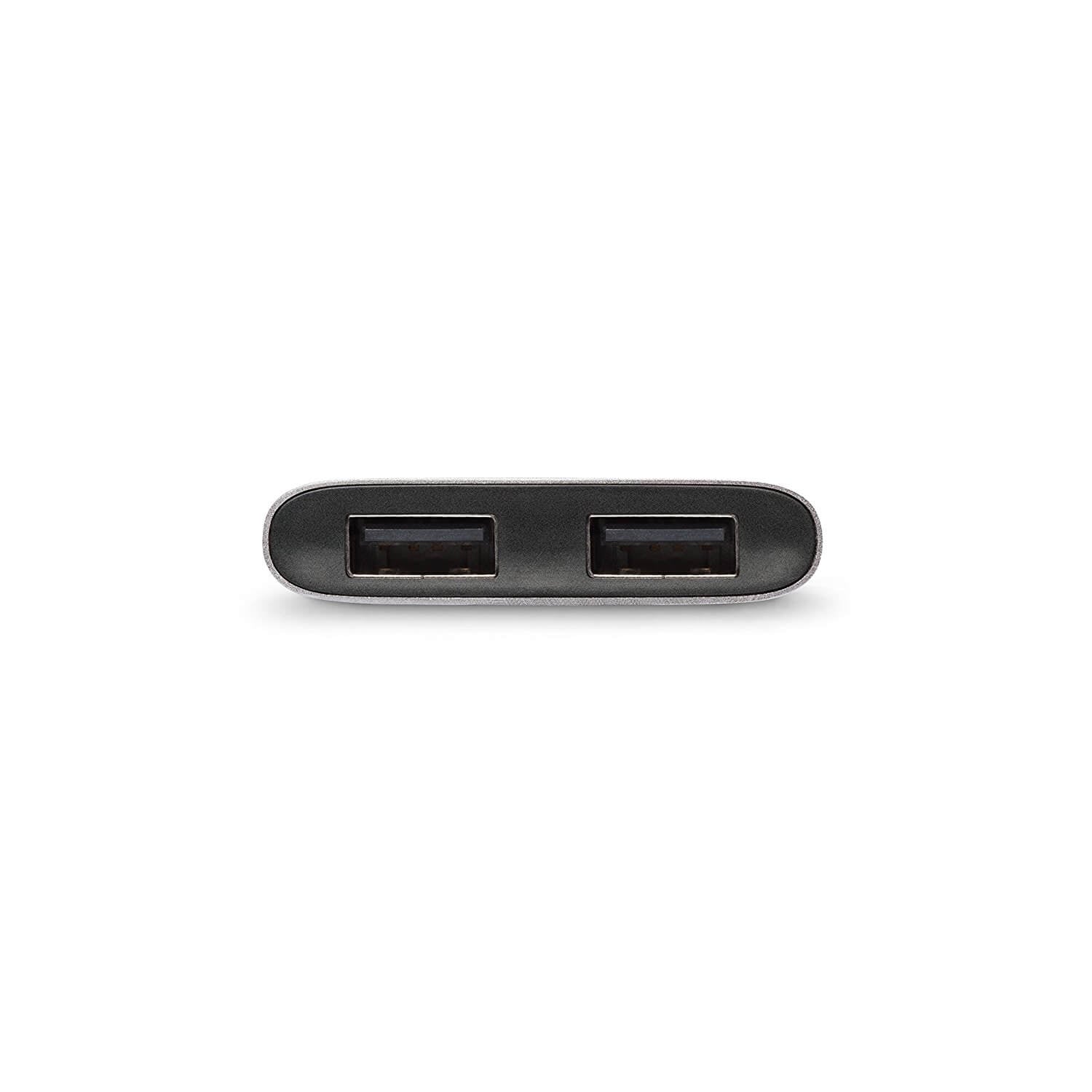 Moshi USB-C To Dual USB-A Adapter - Gray