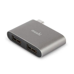 Moshi USB-C To Dual USB-A Adapter - Gray