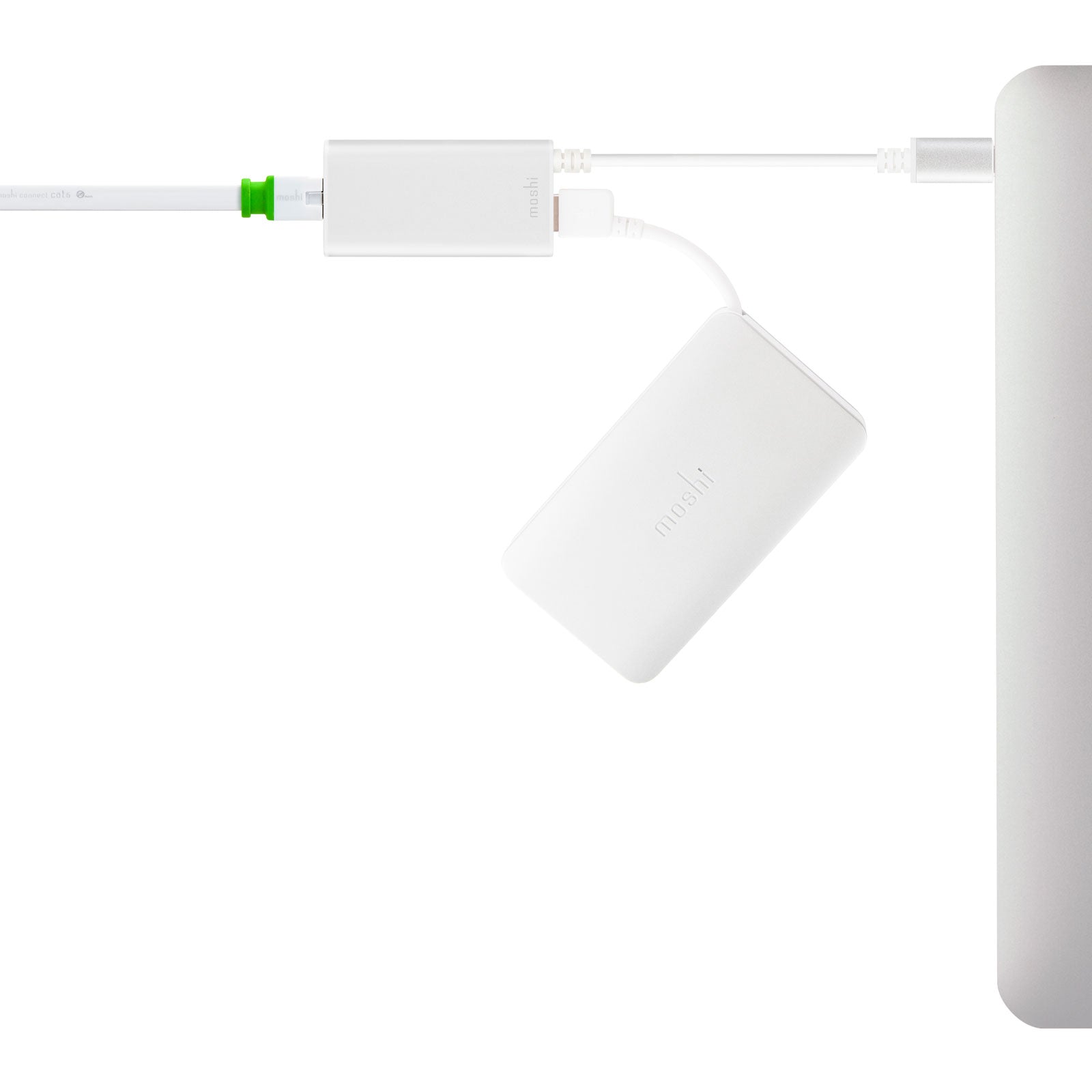 Moshi USB-C To Gigabit Ethernet Adapter - Silver