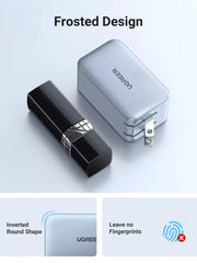 Buy Ugreen 10334 Nexode 65W USB C GaN 3 Ports Wall Charger US Plug Black from Vmart in Pakistan