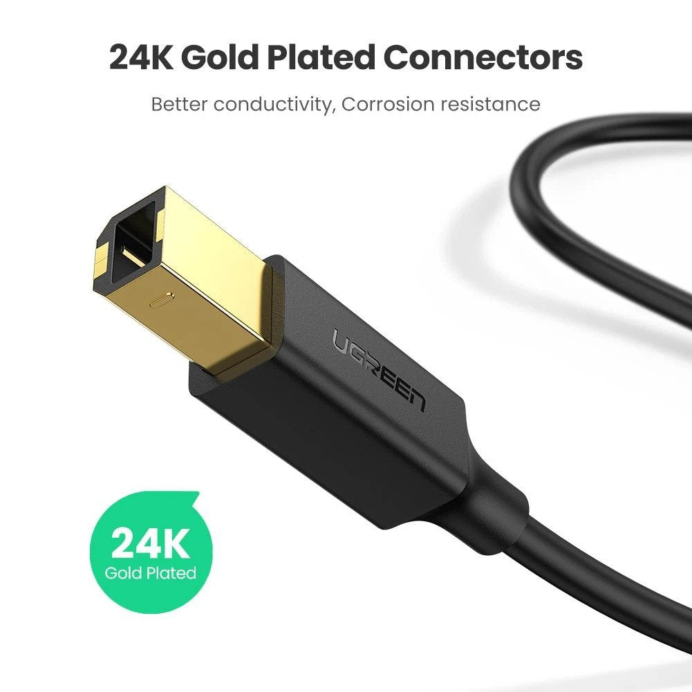 Ugreen 10350 USB 2.0 Printer Cable - 1.5m