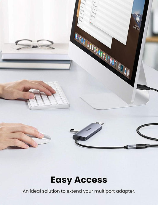 Buy Ugreen 10387 USB C Male to Female Gen2 Extension Cable - 1m from Vmart in Pakistan