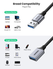 Buy Ugreen 10495 USB 3.0 Extension Cable 1m from Vmart in Pakistan