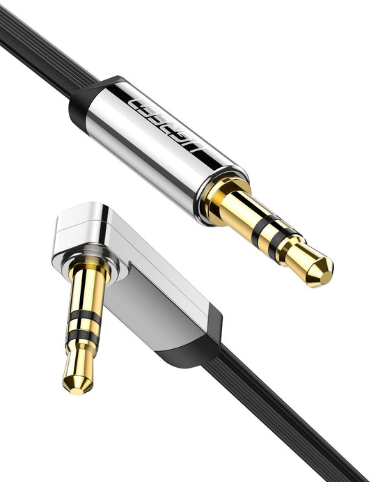 Buy Ugreen 10728 Right Angle 3.5mm Jack to Jack Cable 3m - Black from Vmart in Pakistan