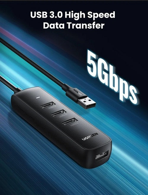 Buy Ugreen 10915 4 Ports Powered USB 3.0 Hub from Vmart in Pakistan
