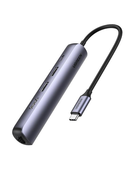 Buy Ugreen 10919 Ultra Slim 5-in-1 USB C Hub with Ethernet and HDMI from Vmart in Pakistan