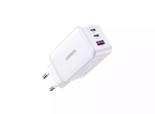 Buy Ugreen 15334 65W 3 Port PD GaN Fast Nexode Charger EU Plug White from Vmart in Pakistan
