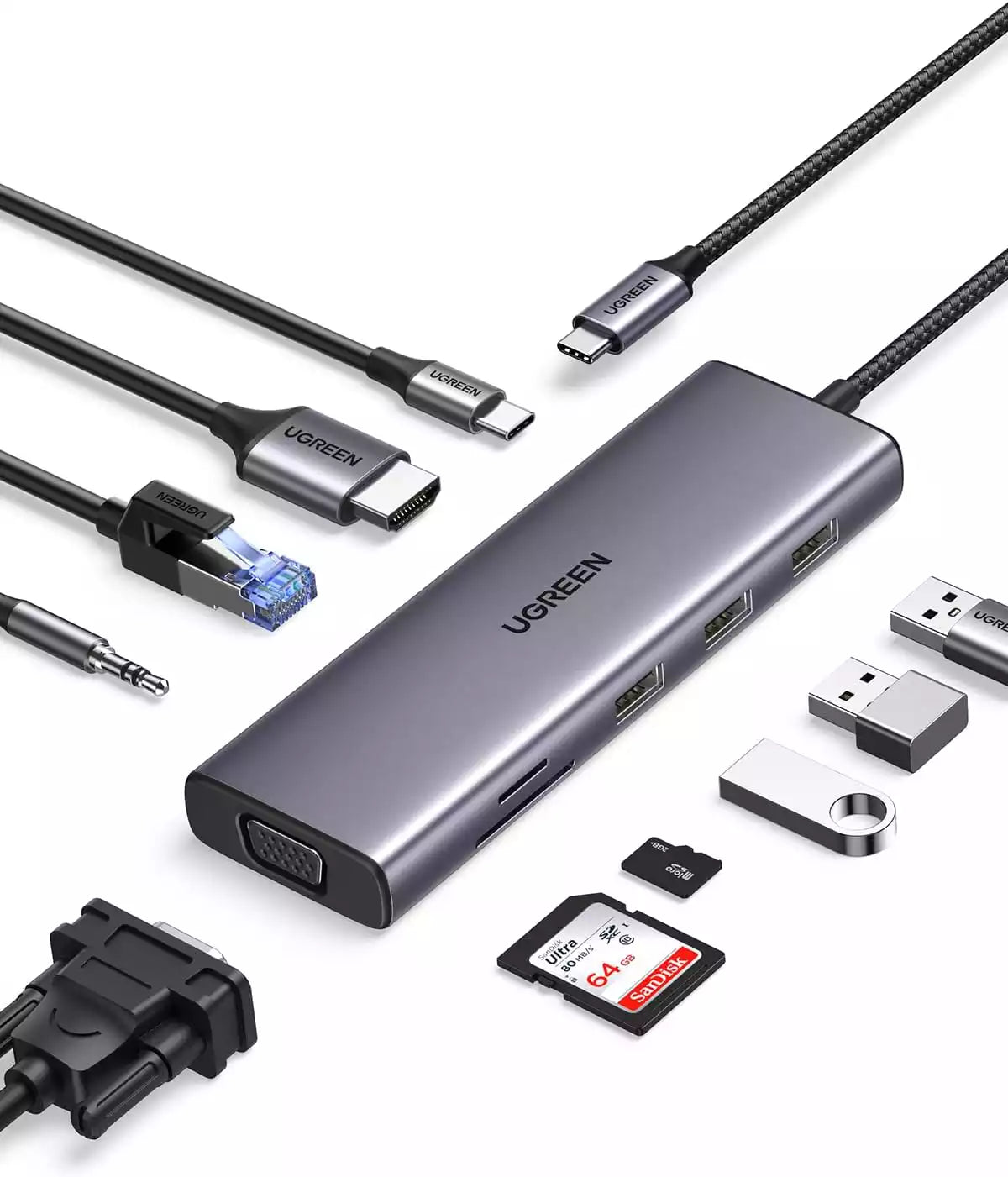 Ugreen 15601 10-in-1 USB C Hub