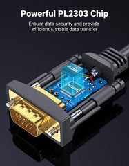 Buy Ugreen 20223 USB to DB9 RS232 Adapter Serial Cable 3m from Vmart in Pakistan