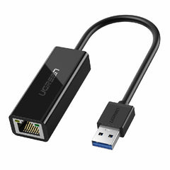 Ugreen 20256 USB 3.0 to RJ45 Gigabit Ethernet Adapter - Black