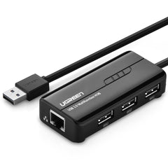 Ugreen 20264 USB 2.0 Hub RJ45 Ethernet Adapter