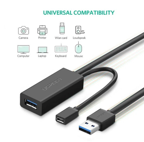 Ugreen 20827 USB 3.0 Extension Cable with Repeater - 10M