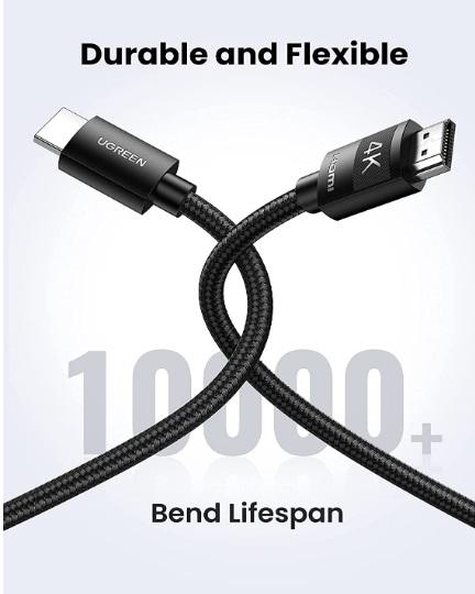 Ugreen 40105 4K HDMI Braided Cable 15m