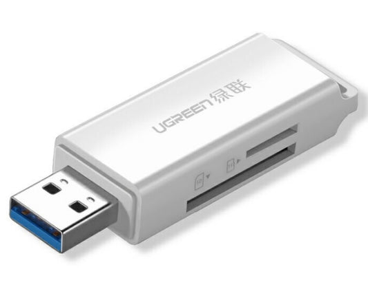Buy Ugreen 40753 High-end USB 3.0 to SD TF Card Reader - White from Vmart in Pakistan