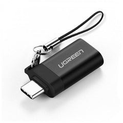 Ugreen 50283 Type C Male To USB 3.0 A Adapter With Lanyard - Black