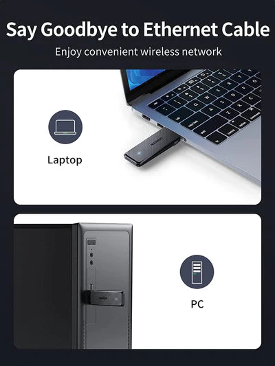 Ugreen 50340 AC1300 USB WiFi Adapter