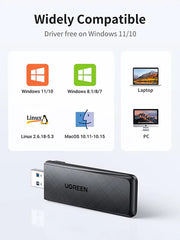 Buy Ugreen 50340 AC1300 USB WiFi Adapter from Vmart in Pakistan