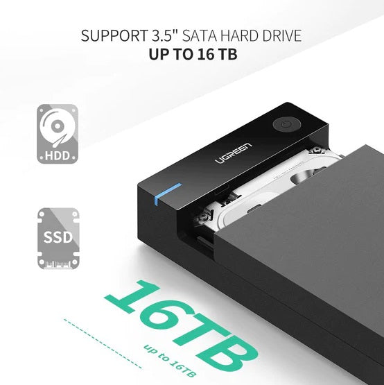 Ugreen 50422 3.5” SATA External Hard Drive Enclosure