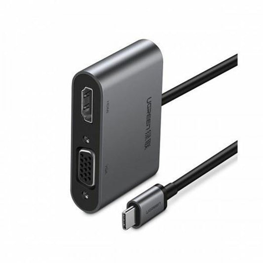 Buy Ugreen 50505 Type-C Male to HDMI &amp; VGA Female Converter - Gray from Vmart in Pakistan